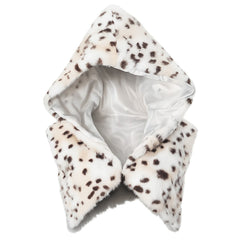 Alpha Aura Leopard Fur Hooded Vest