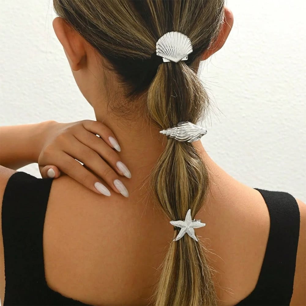 Mermaidcore Aesthetic Hair Clips Set