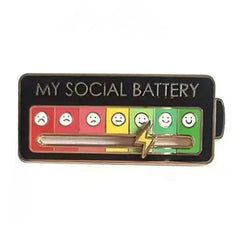 My Social Battery Pin