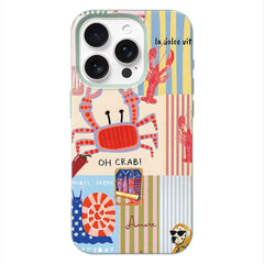 Oh Crab Aesthetic iPhone Case