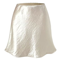 Old Money Satin Mini Skirt