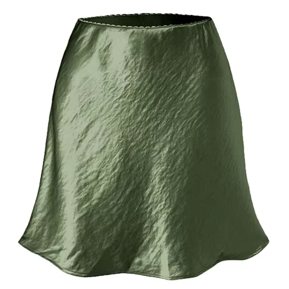Old Money Satin Mini Skirt
