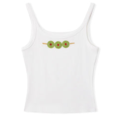 Olive Skewer Beaded Tank Top