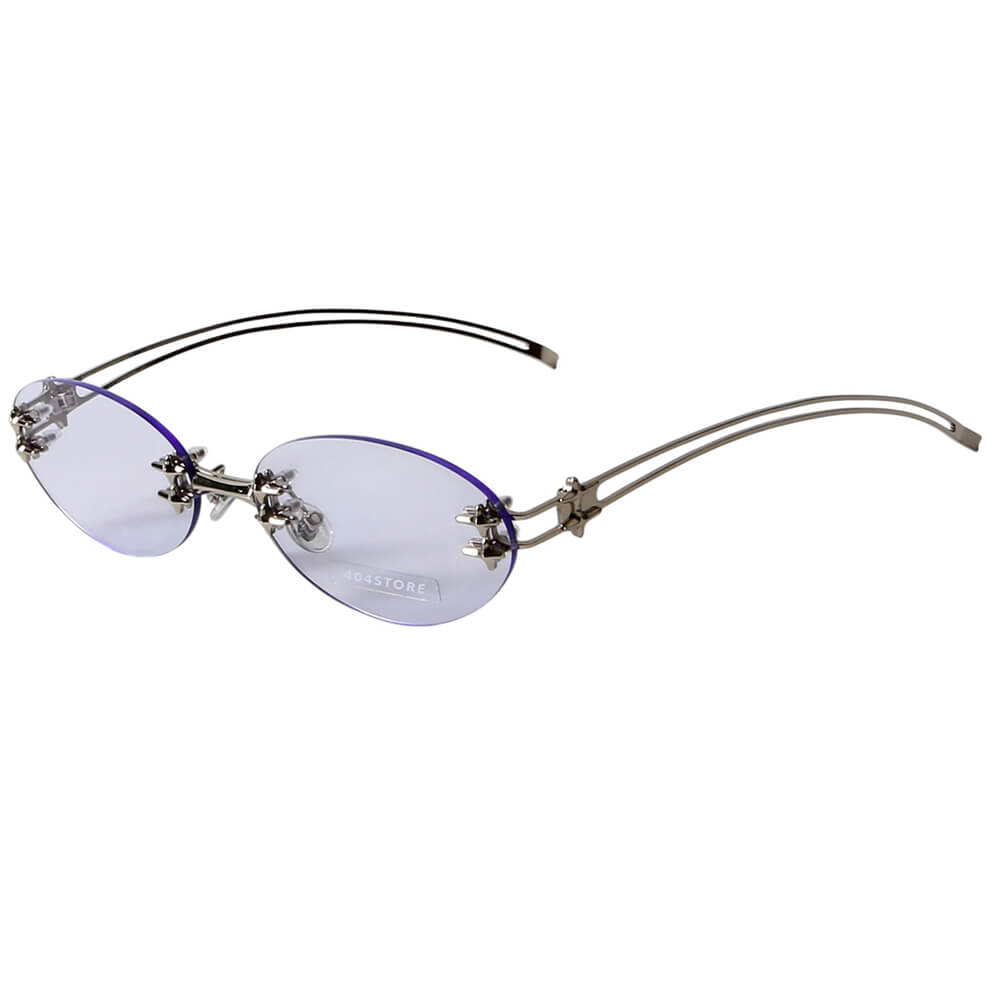 Drama Dealer Oval Rimless Glasses