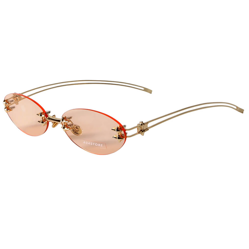 Drama Dealer Oval Rimless Glasses
