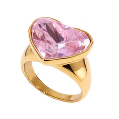 Blush Oversized Heart Ring