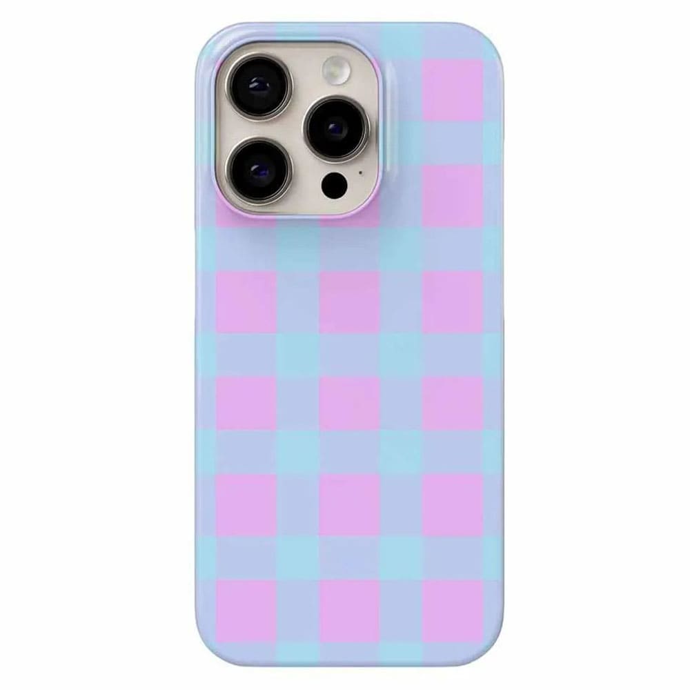 Pastel Checkered Pattern iPhone Case