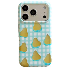 Pear Checkered iPhone Case