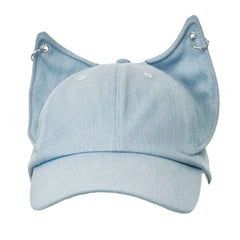Pierced Cat Ear Baseball Cap