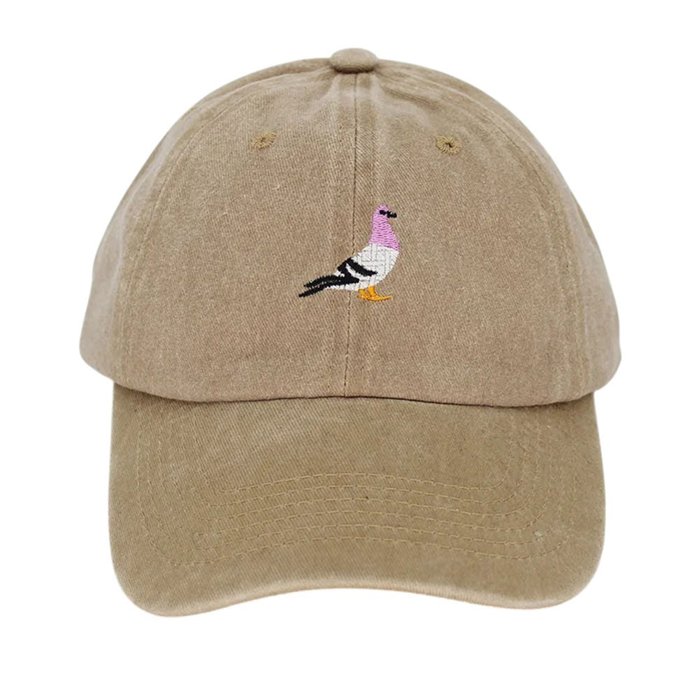 Pigeon Embroidery Baseball Cap