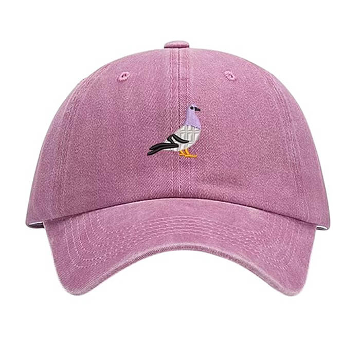 Pigeon Embroidery Baseball Cap