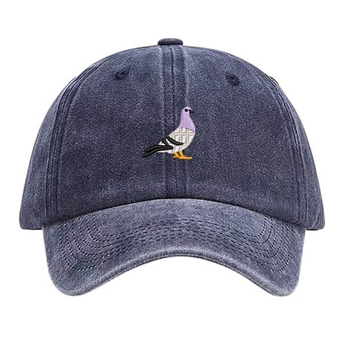 Pigeon Embroidery Baseball Cap