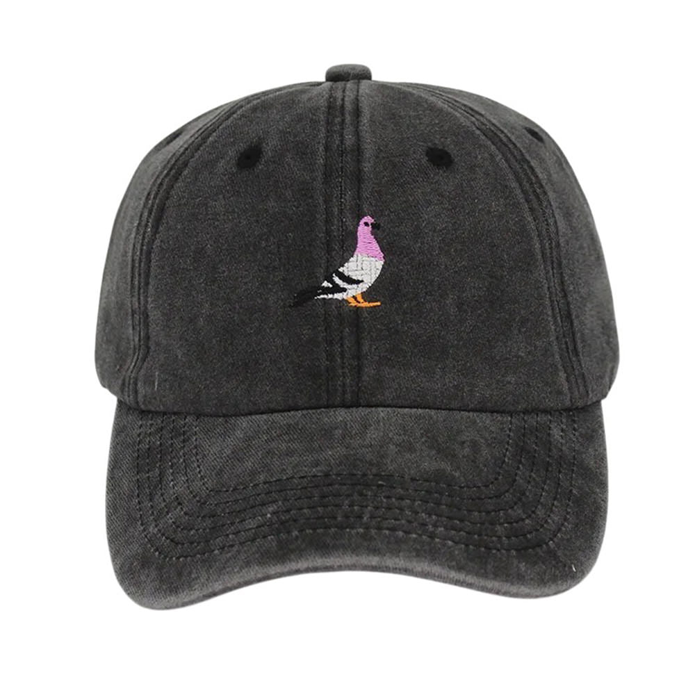 Pigeon Embroidery Baseball Cap