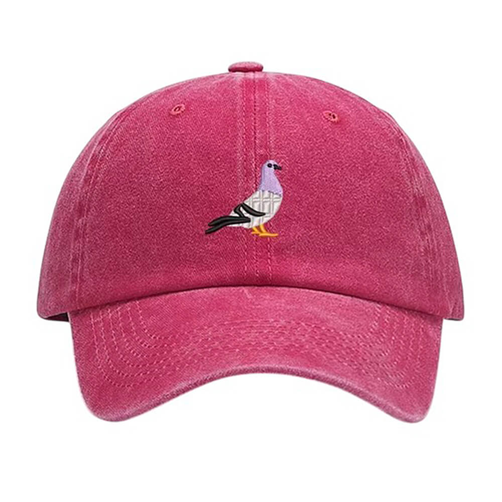 Pigeon Embroidery Baseball Cap