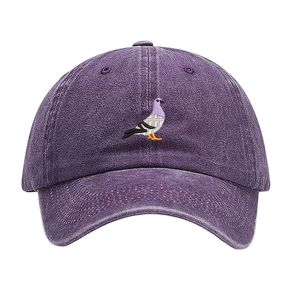 Pigeon Embroidery Baseball Cap