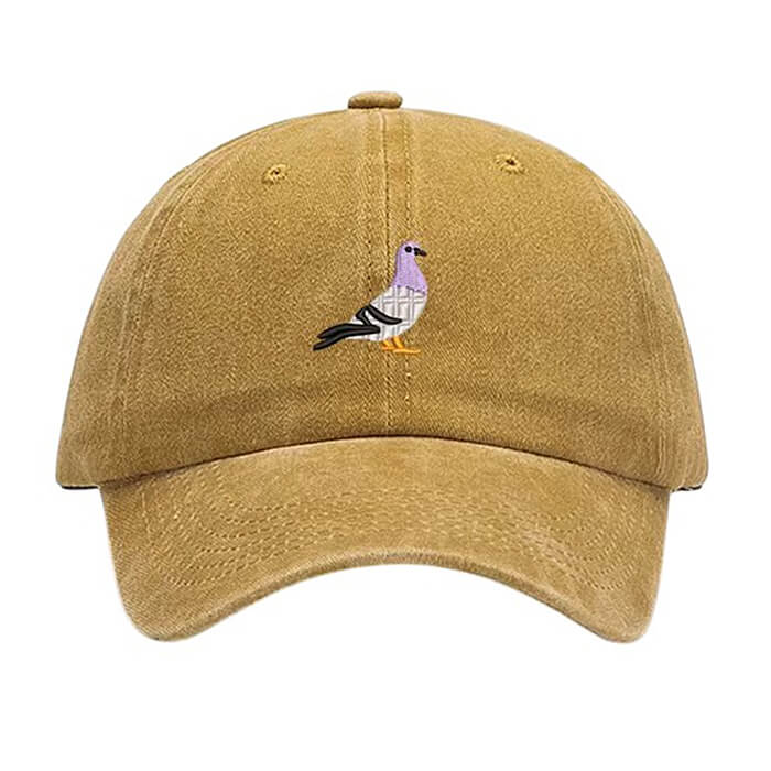 Pigeon Embroidery Baseball Cap