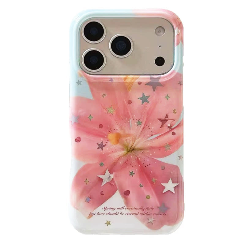 Pink Lily Flower iPhone Case