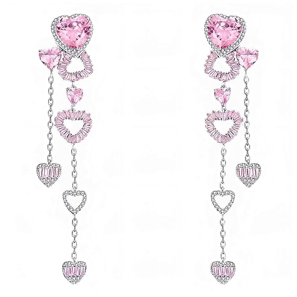Pretty Please Heart Drop Earrings