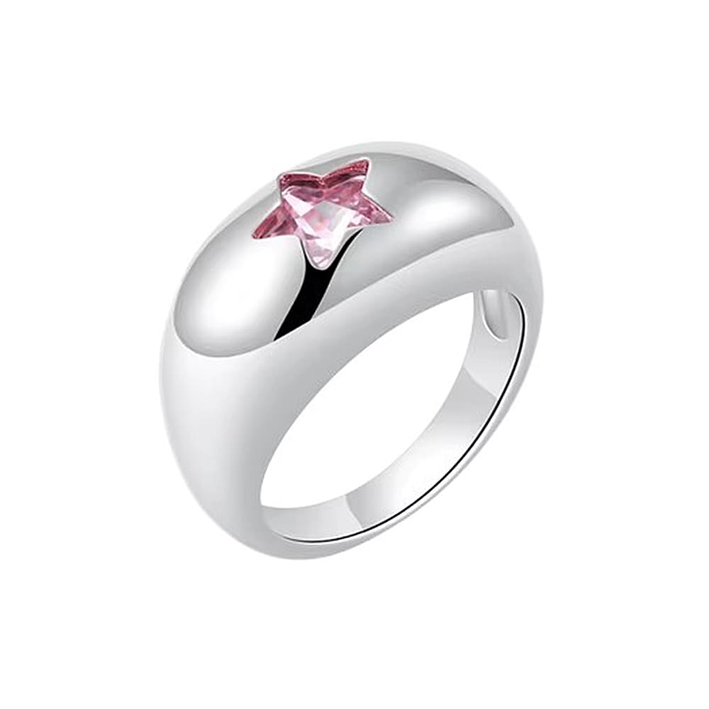 Pink Star Chunky Ring