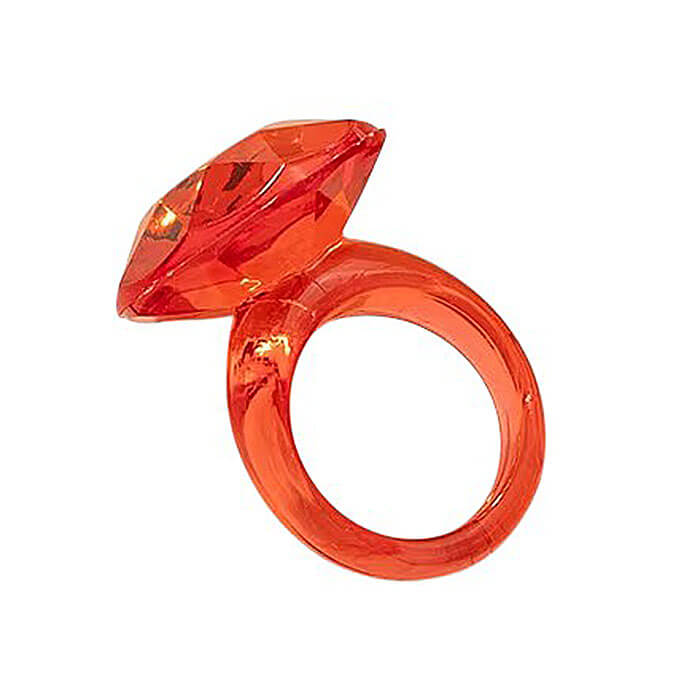 Plastic Diamond Indie Ring