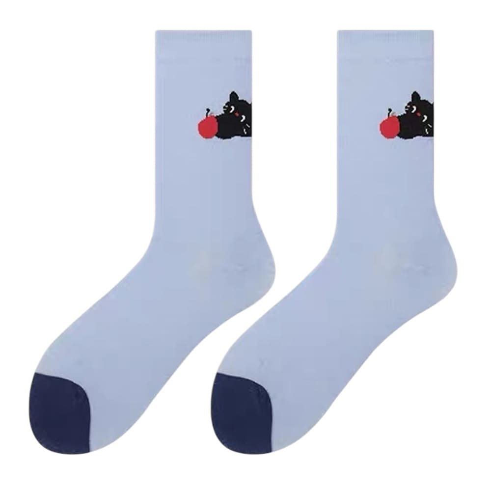 Playful Cat Crew Socks