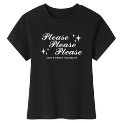 Please Don’t Y2K Baby Tee
