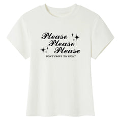 Please Don’t Y2K Baby Tee