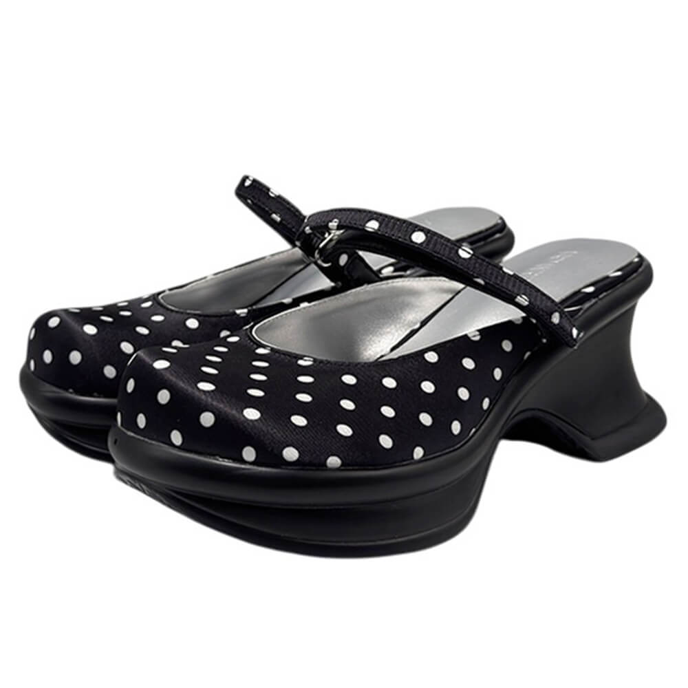 Trend Victim Polka Dot Platform Sandals