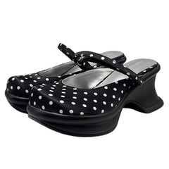 Trend Victim Polka Dot Platform Sandals
