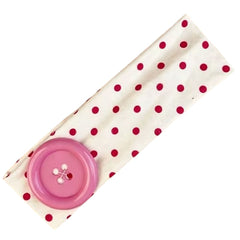 Polka Dot Button Headband
