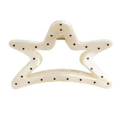 Polka Dot Pattern Hair Claw Clips