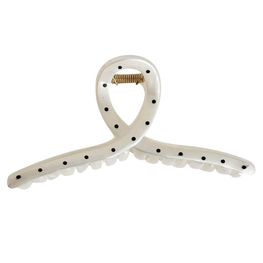 Polka Dot Pattern Hair Claw Clips