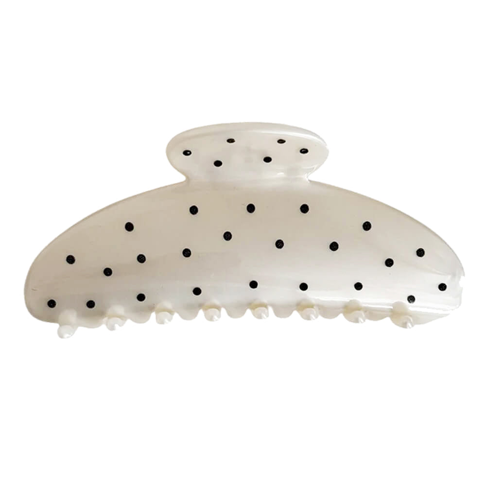 Polka Dot Pattern Hair Claw Clips