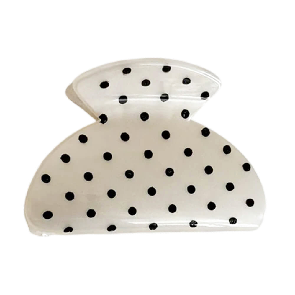 Polka Dot Pattern Hair Claw Clips