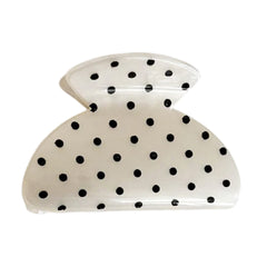 Polka Dot Pattern Hair Claw Clips
