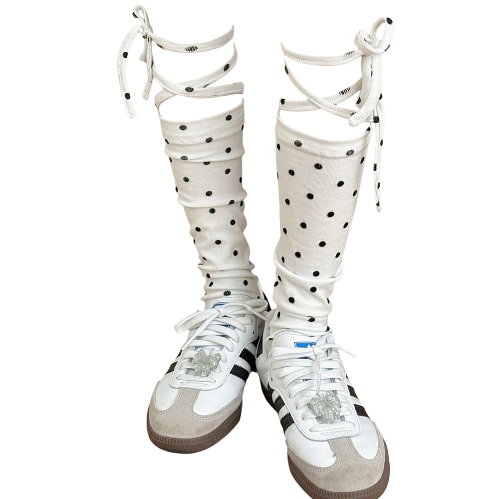 Polka Dot Stirrup Ballet Socks