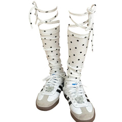 Polka Dot Stirrup Ballet Socks