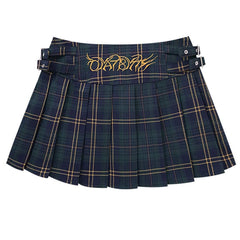 Less Conversation Plaid Mini Skirt