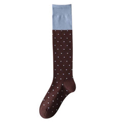 Preppy Polka Dot Knee High Socks