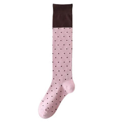 Preppy Polka Dot Knee High Socks
