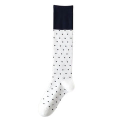 Preppy Polka Dot Knee High Socks