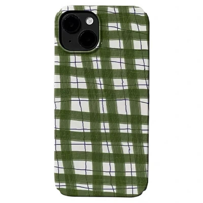 Sage Green Plaid iPhone Case