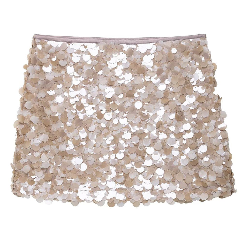 Young & Single Sequin Mini Skirt