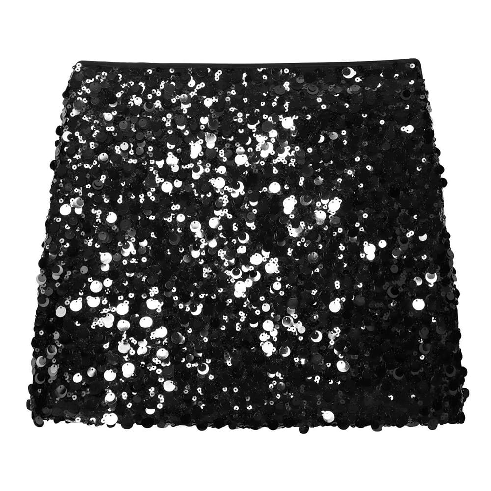 Young & Single Sequin Mini Skirt
