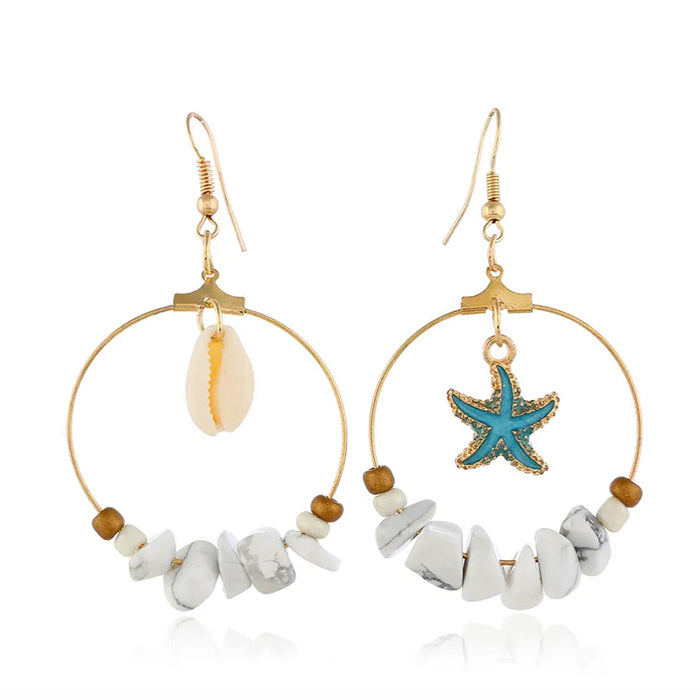 Ocean Shell Mermaid Aesthetic Earrings