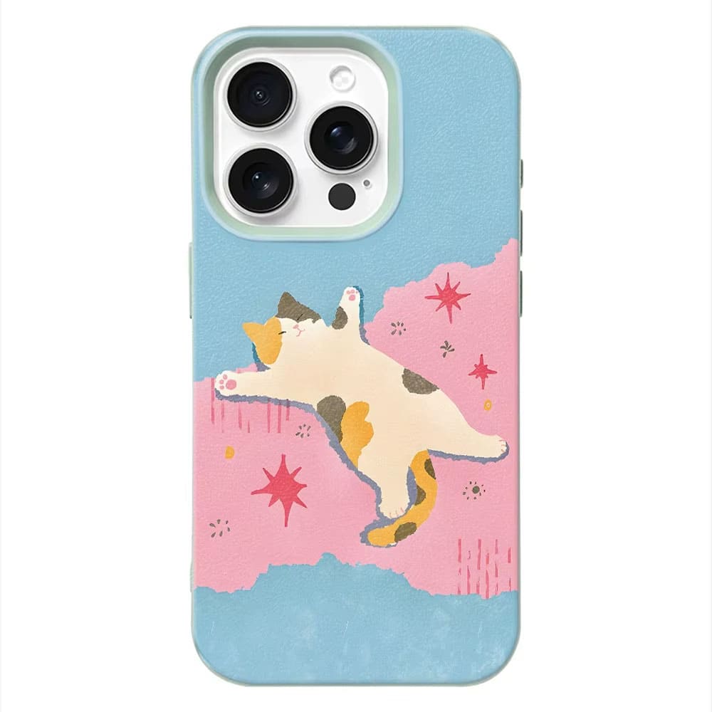 Sleeping Cat Aesthetic iPhone Case