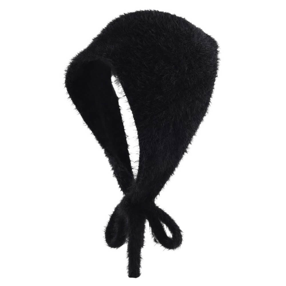 Soft Fuzzy Winter Bandana Hat