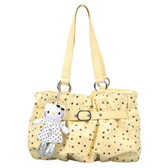 Star Print Belt Tote Bag
