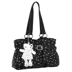 Star Print Belt Tote Bag