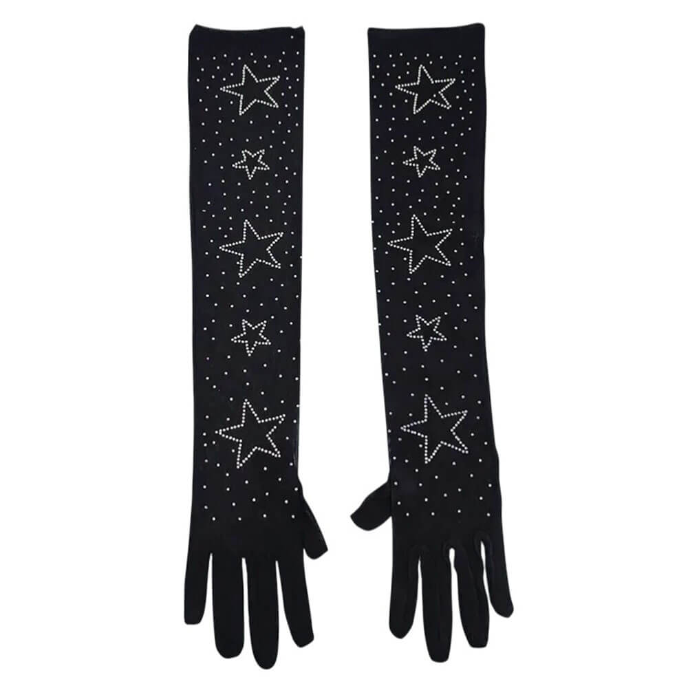 Star Rhinestone Gloves